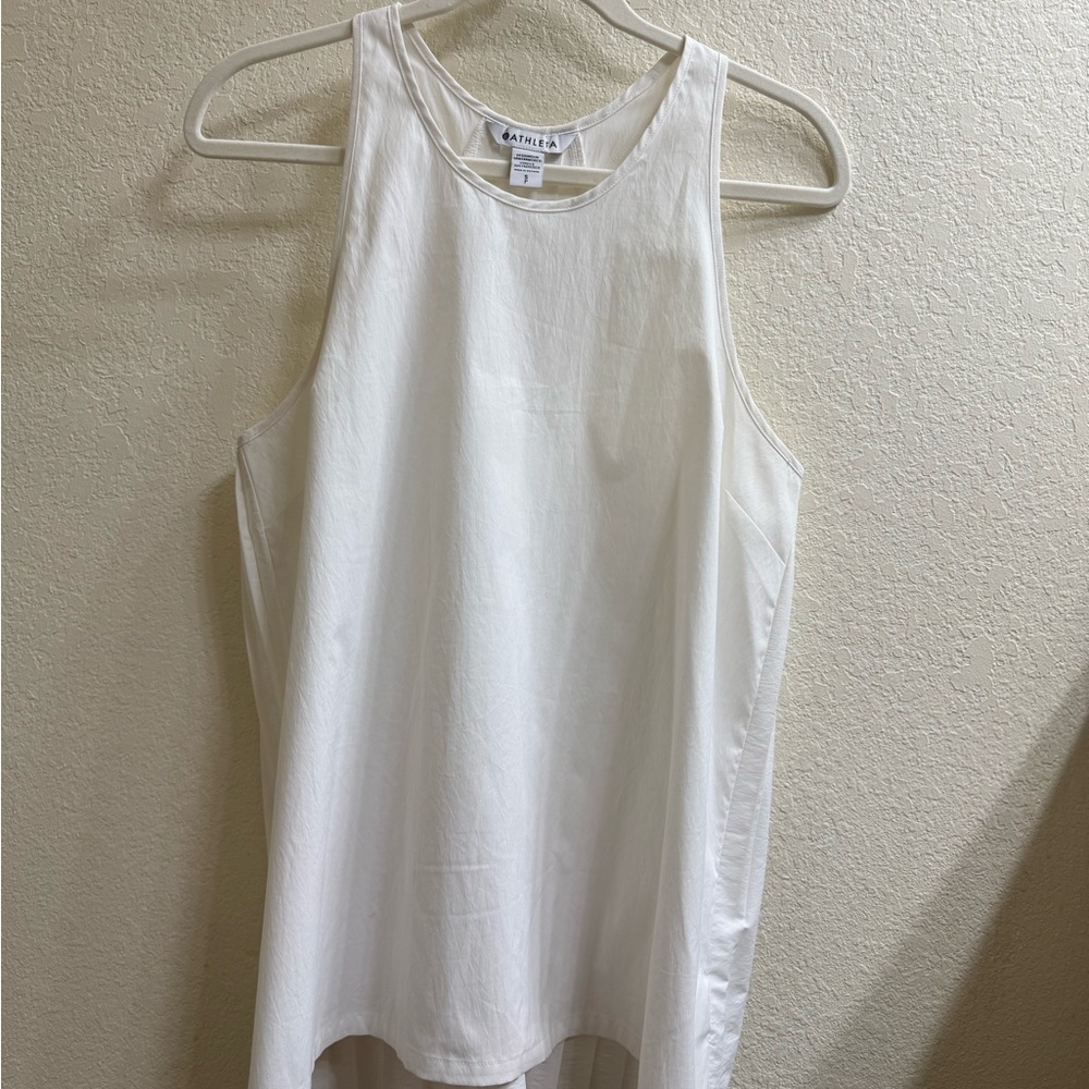 Athleta White Sojourn Tank Top Size S